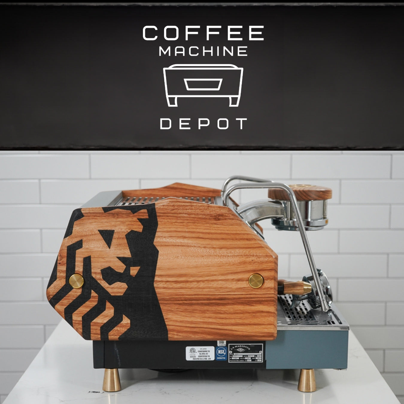 La Marzocco GS3 AV 1 Group Home Espresso Machine - Custom Gray and Oak - 2012
