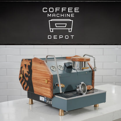 La Marzocco GS3 AV 1 Group Home Espresso Machine - Custom Gray and Oak - 2012