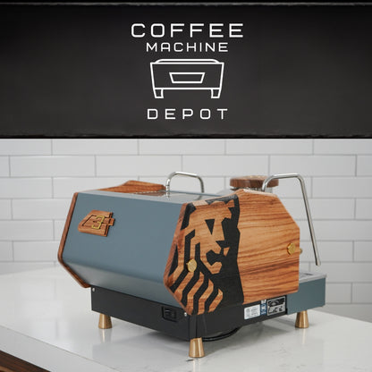 La Marzocco GS3 AV 1 Group Home Espresso Machine - Custom Gray and Oak - 2012