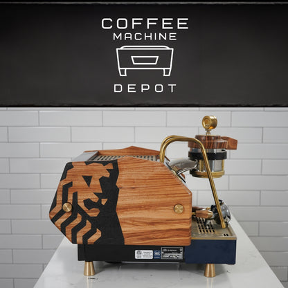 La Marzocco GS3 1 Group MP Espresso Machine- Custom Navy & Oak