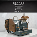 La Marzocco GS3 1 Group MP Espresso Machine- Custom Charcoal with Oak