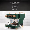 La Marzocco - Linea Mini R- Custom Vintage Green with Dark Wood & Brass Home Espresso Machine