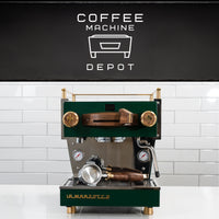 La Marzocco - Linea Mini R- Custom Vintage Green with Dark Wood & Brass Home Espresso Machine