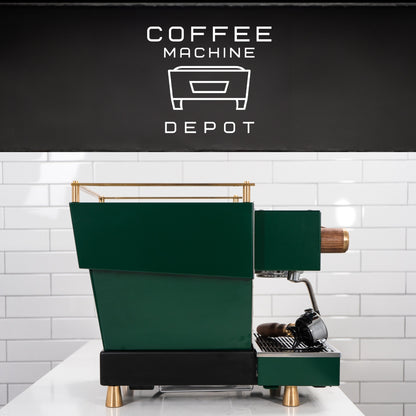La Marzocco - Linea Mini R- Custom Hunter Green with Dark Wood & Brass Home Espresso Machine