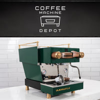 La Marzocco - Linea Mini R- Custom Vintage Green with Dark Wood & Brass Home Espresso Machine