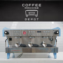 La Marzocco Linea PB Commercial Espresso Machine - Custom White with Sky Blue