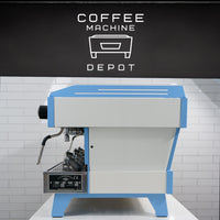 La Marzocco Linea PB Commercial Espresso Machine - Custom White with Sky Blue