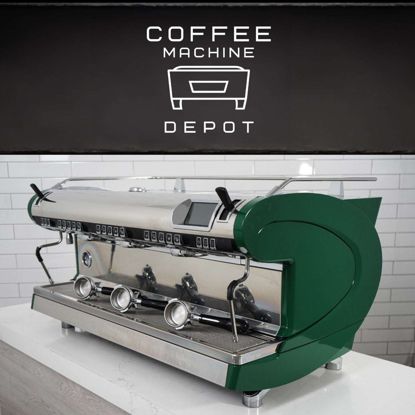 Nuova Simonelli - Aurelia Wave Digit 3 Group Commercial Espresso Machine - Custom Hunter Green