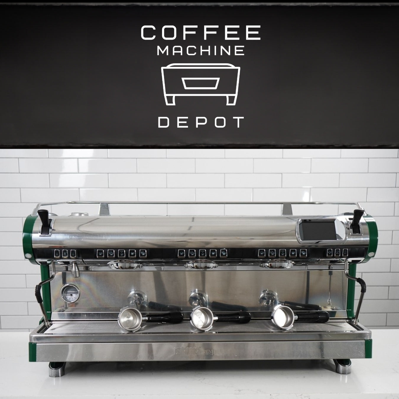 Nuova Simonelli - Aurelia Wave Digit 3 Group Commercial Espresso Machine - Custom Hunter Green