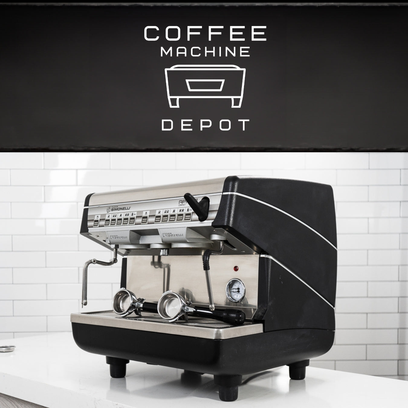 Nuova Simonelli - Appia II Compact AV with Auto Steam 2 Group Commercial Espresso Coffee Machine