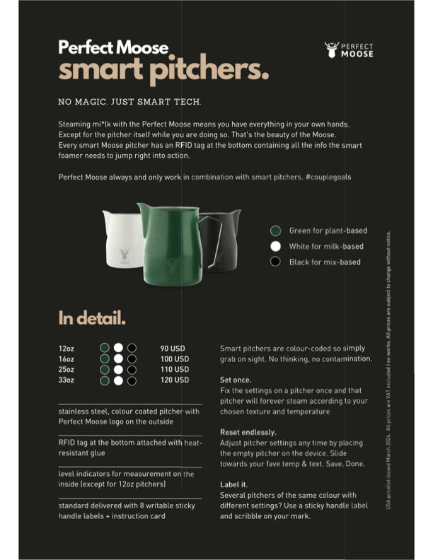 Perfect Moose Greg Milk Steamer – Coffee Machine Depot