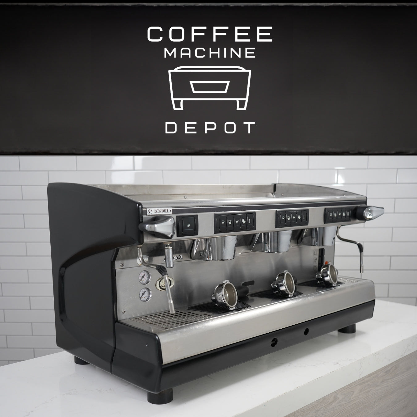 Rancilio - Classe 7 E - 3 Group Low Cup - Commercial Espresso Machine
