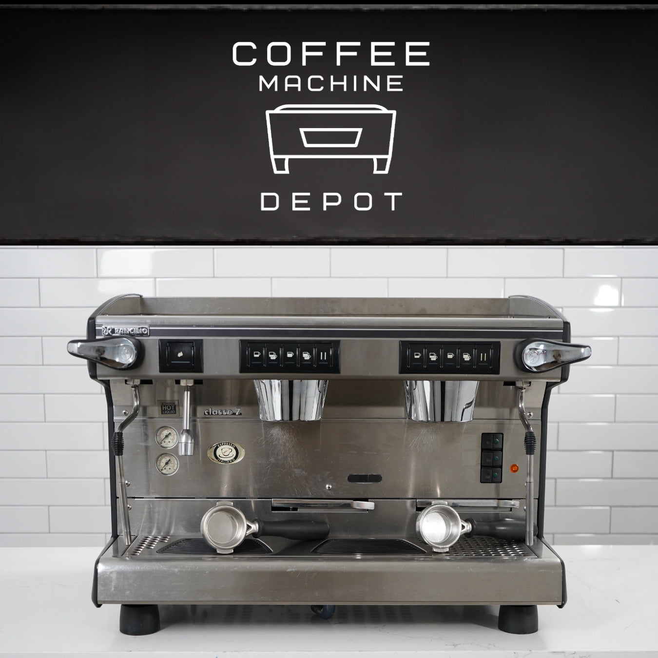 Rancilio Classe 7 2 Group Espresso Machine - High Cup