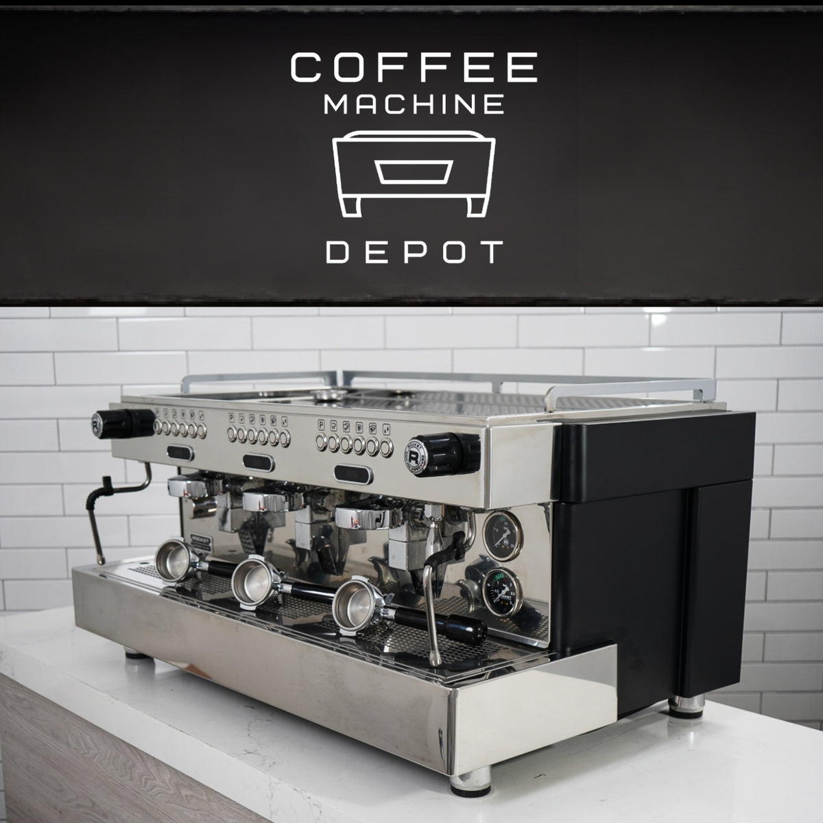 Rocket Boxer Evo AV - 3 group with Shot Timer Commercial Espresso Machine