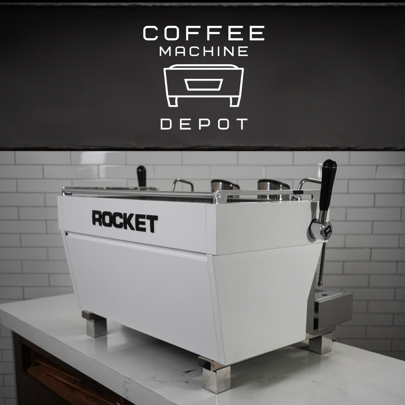 Rocket RE Doppia 2 Group Commercial Espresso Machine - White