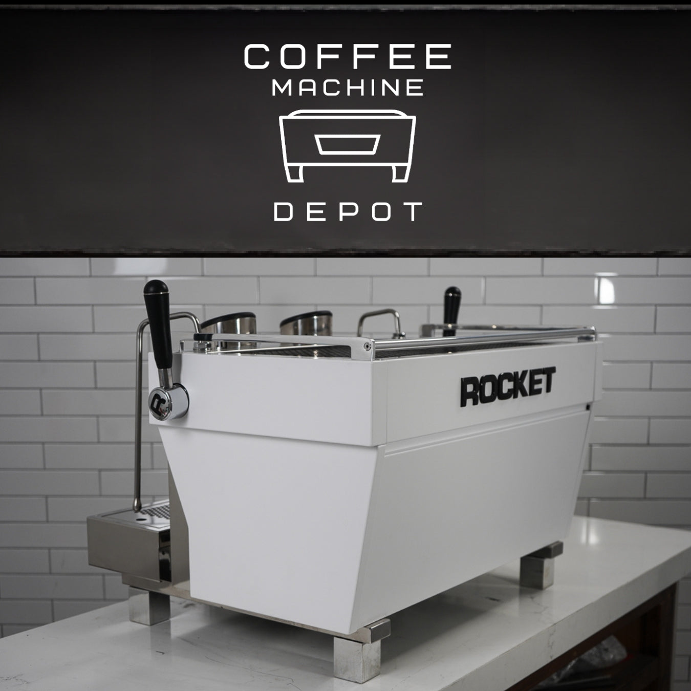 Rocket RE Doppia 2 Group Commercial Espresso Machine - White