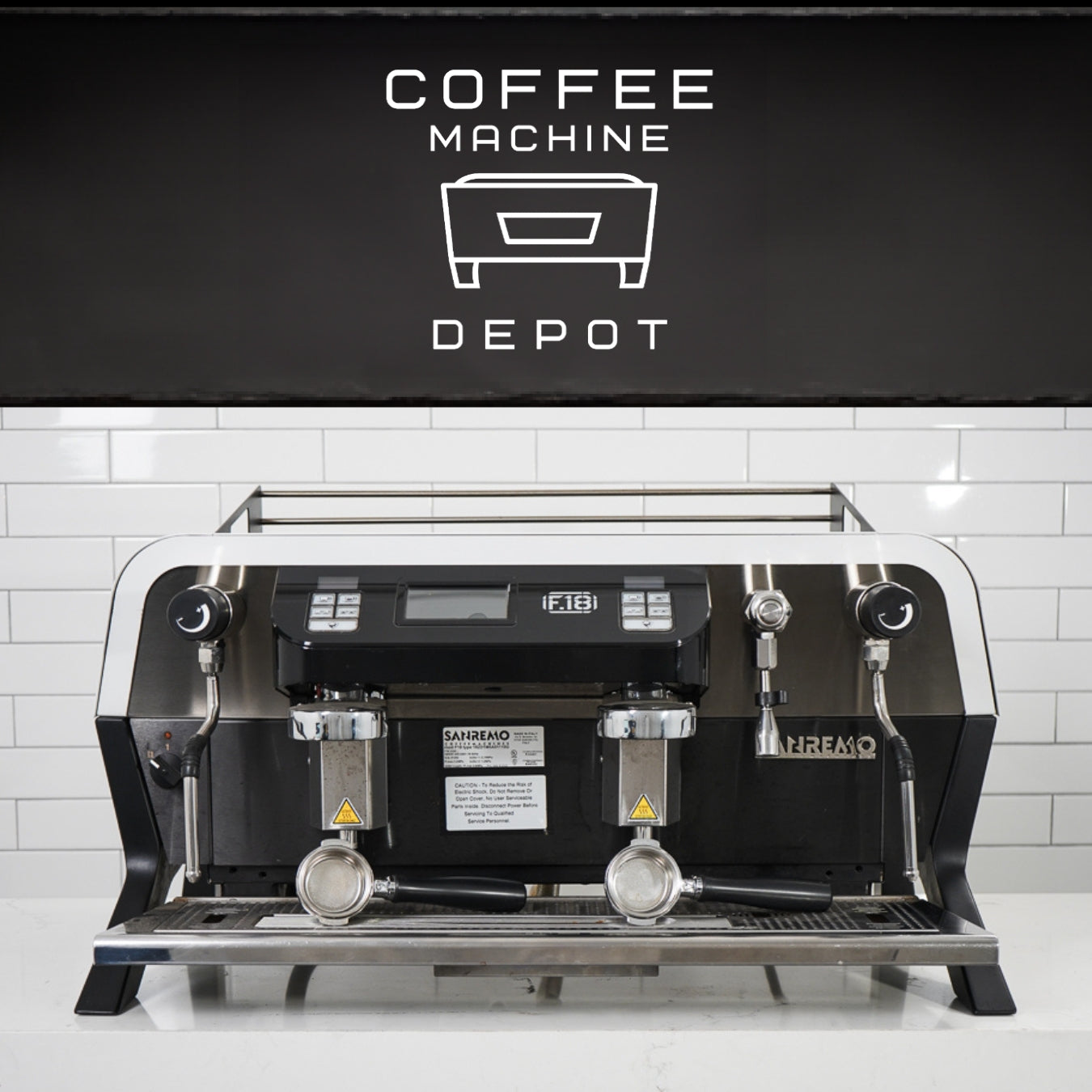 SanRemo - F18 AV 2 Group Commercial Espresso Machine -White