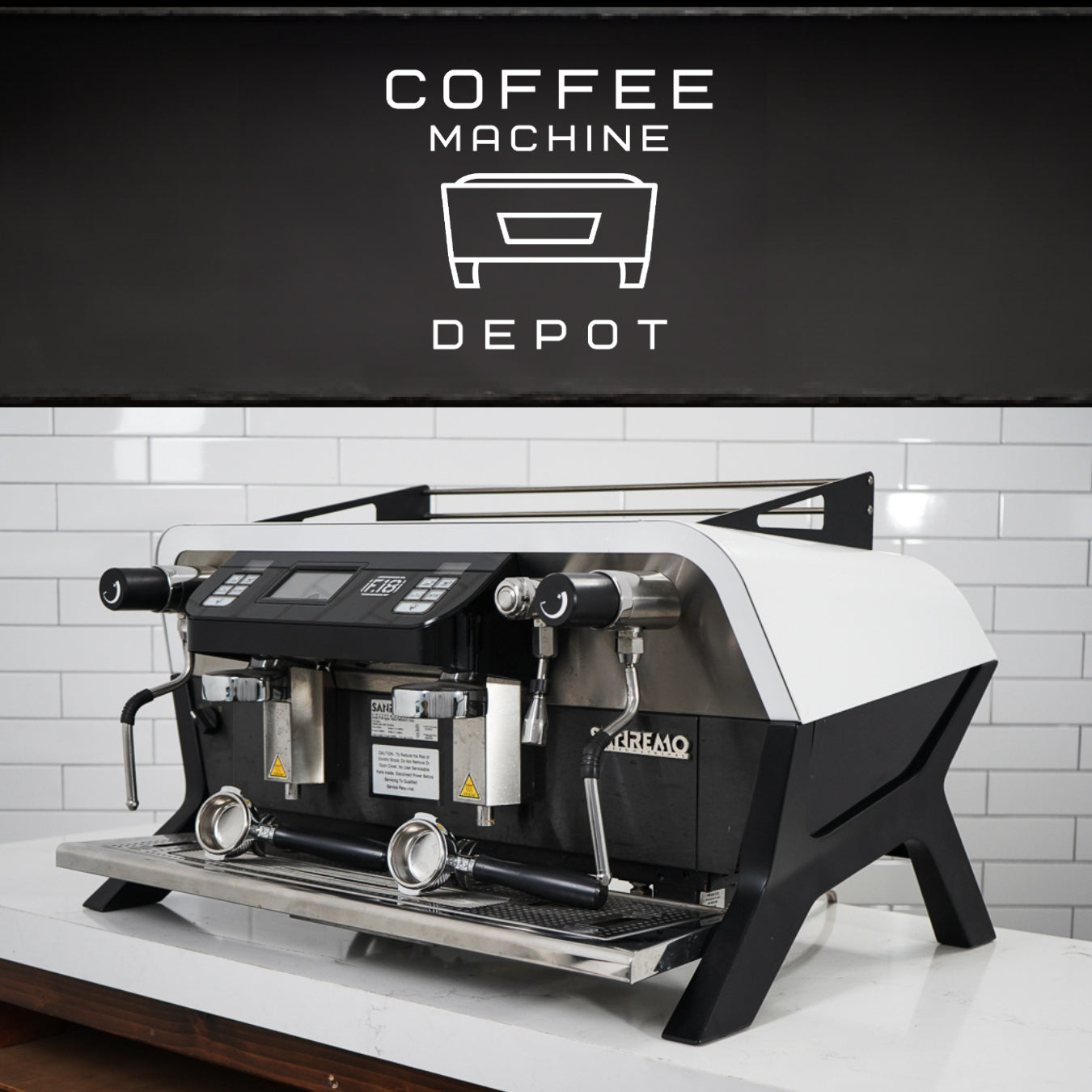 SanRemo - F18 AV 2 Group Commercial Espresso Machine -White