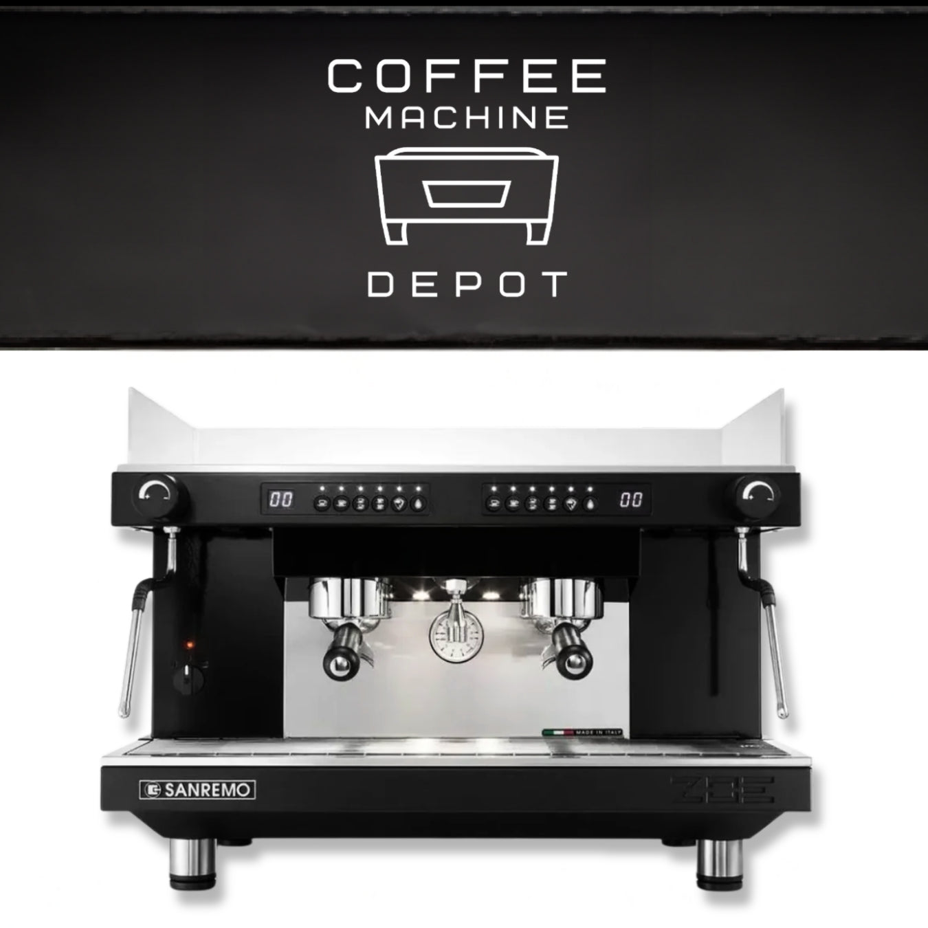 Sanremo Zoe 2 group Competition Commercial Espresso Machine & Anfim Luna Commercial Espresso Grinder Bundle