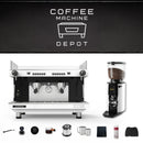 Sanremo Zoe 2 group Competition Commercial Espresso Machine & Anfim Luna Commercial Espresso Grinder Bundle