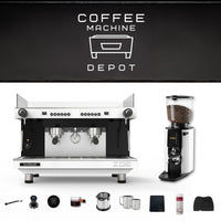 Sanremo Zoe 2 group Competition Commercial Espresso Machine & Anfim Luna Commercial Espresso Grinder Bundle