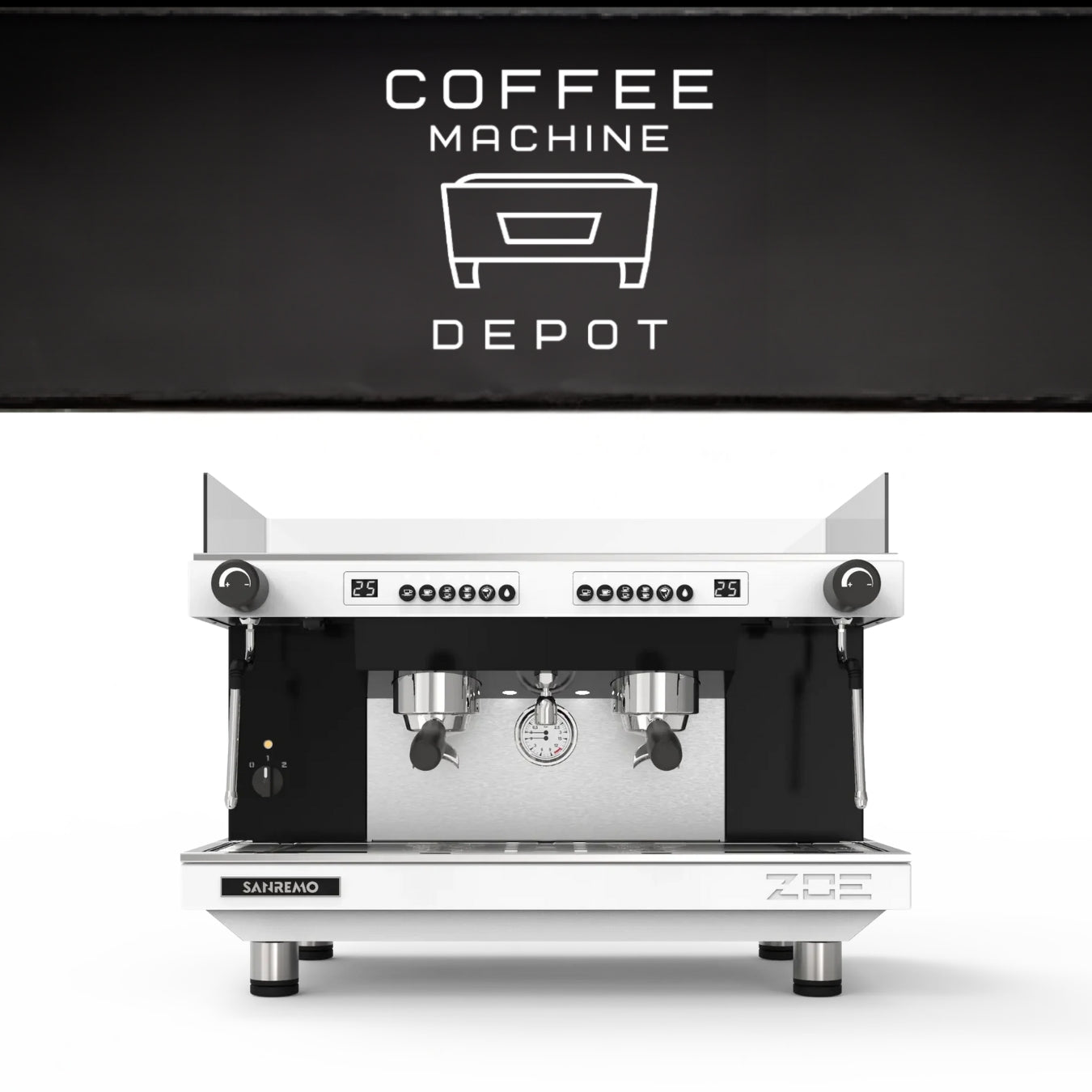 Sanremo Zoe 2 group Competition Commercial Espresso Machine & Anfim Luna Commercial Espresso Grinder Bundle