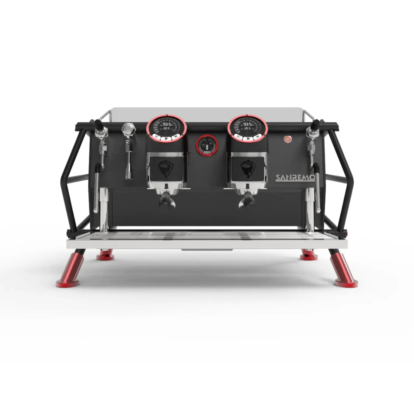 Sanremo Cafe Racer Naked (Red/Black) 2 Group Commercial Espresso Machine