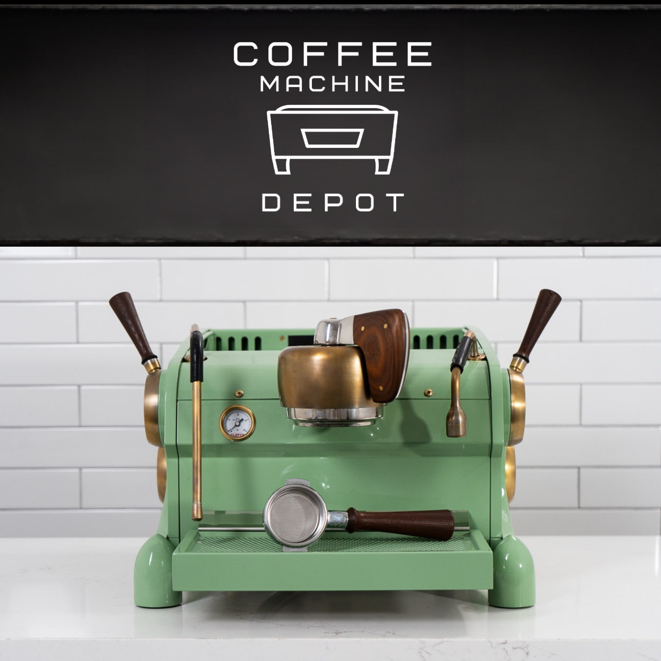 Slayer - Espresso 1 Group Fully Custom Machine- Green and Brass Finish
