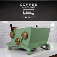 Slayer - Espresso 1 Group Fully Custom Machine- Green and Brass Finish