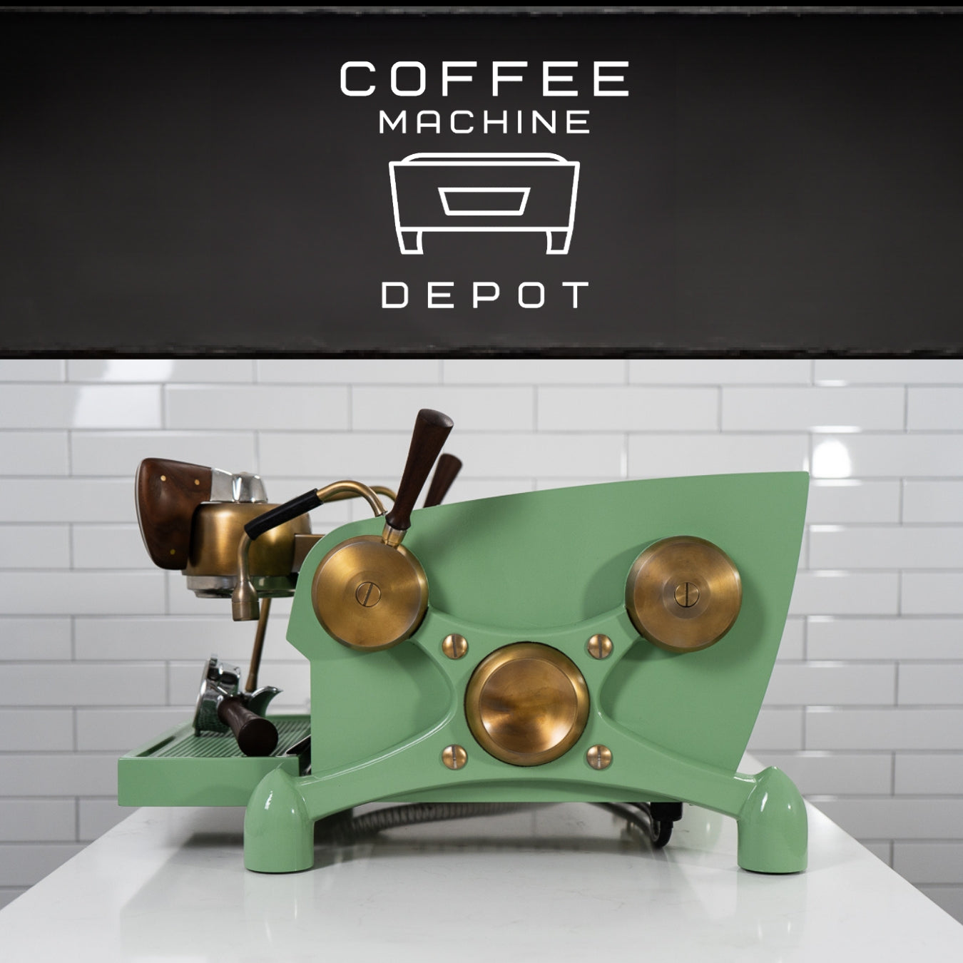 Slayer - Espresso 1 Group Fully Custom Machine- Green and Brass Finish