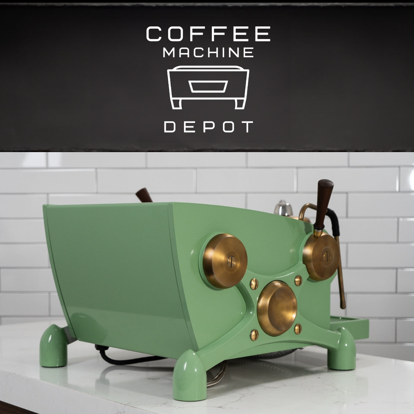 Slayer - Espresso 1 Group Fully Custom Machine- Green and Brass Finish