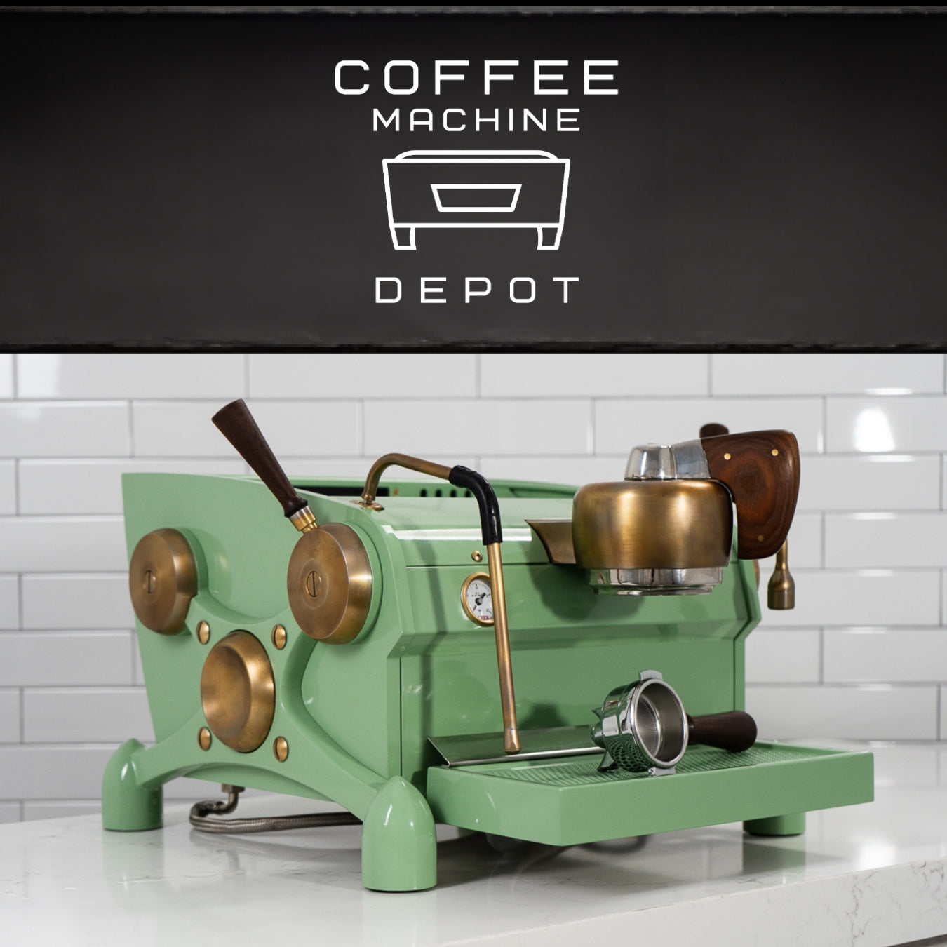 Slayer - Espresso 1 Group Fully Custom Machine- Green and Brass Finish