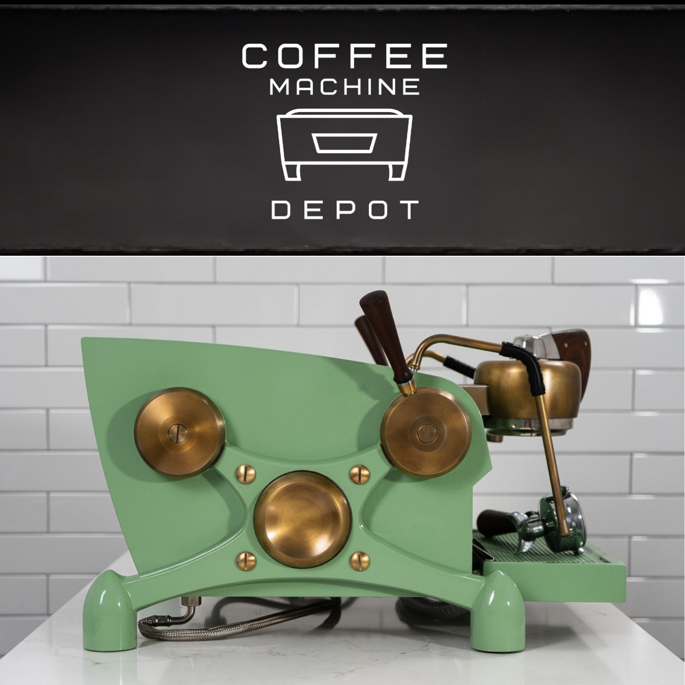 Slayer - Espresso 1 Group Fully Custom Machine- Green and Brass Finish