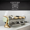 Slayer Steam EP 3 Group Commercial Espresso Machine- Custom Mint & Gold