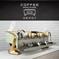 Slayer Steam EP 3 Group Commercial Espresso Machine- Custom Mint & Gold