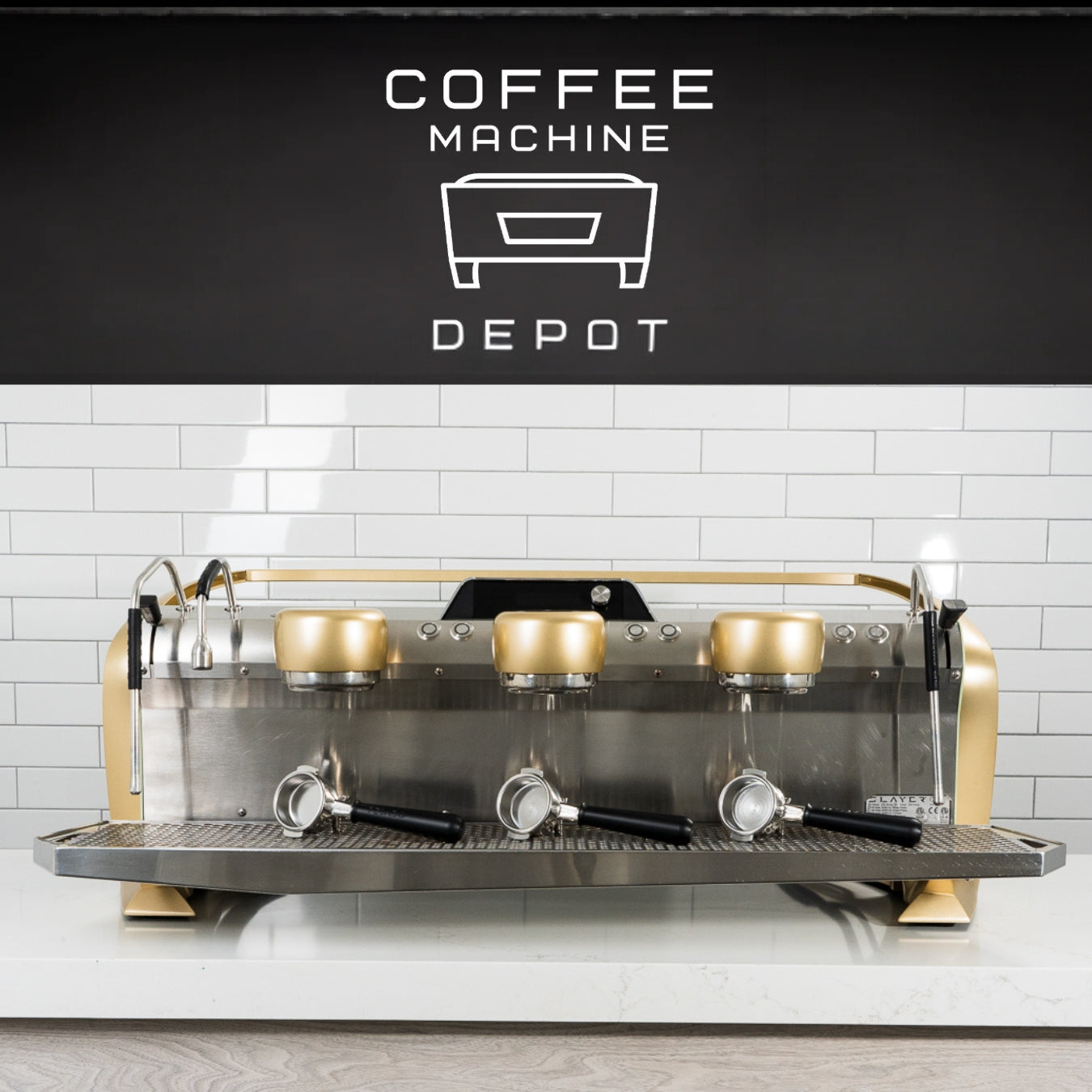 Slayer Steam EP 3 Group Commercial Espresso Machine- Custom Mint & Gold