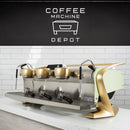 Slayer Steam EP 3 Group Commercial Espresso Machine- Custom Mint & Gold