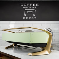 Slayer Steam EP 3 Group Commercial Espresso Machine- Custom Mint & Gold