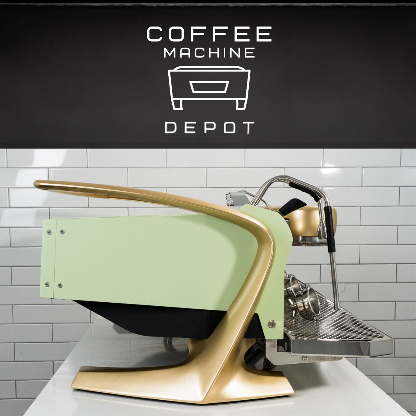Slayer Steam EP 3 Group Commercial Espresso Machine- Custom Mint & Gold