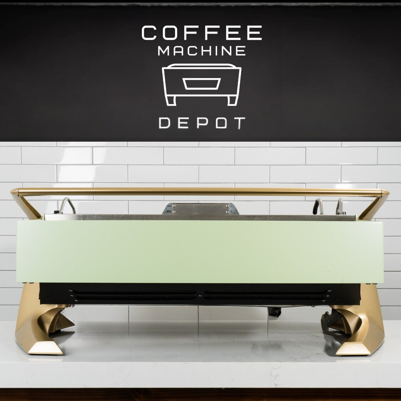 Slayer Steam EP 3 Group Commercial Espresso Machine- Custom Mint & Gold