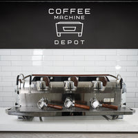 Slayer - Steam LP 3 Group Espresso Machine - Custom White with Wood