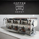 Slayer - Steam LP 3 Group Espresso Machine - Custom White with Wood