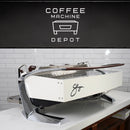 Slayer - Steam LP 3 Group Espresso Machine - Custom White with Wood
