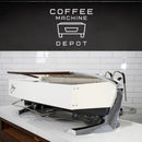 Slayer - Steam LP 3 Group Espresso Machine - Custom White with Wood