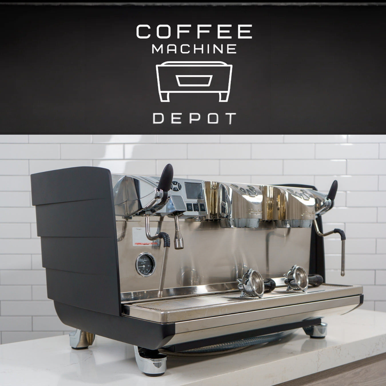 Victoria Arduino White Eagle Digit 2 Group Commercial Espresso Machine- Black