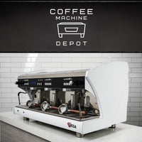 Wega Polaris - XTRA EVD 3 Group Commercial Espresso Machine (High Cup)- Custom White