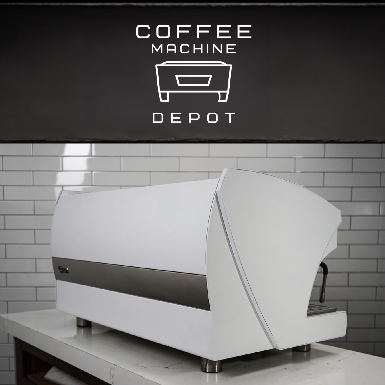 Wega Polaris - XTRA EVD 3 Group Commercial Espresso Machine (High Cup)- Custom White