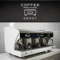 Wega Polaris - XTRA EVD 3 Group Commercial Espresso Machine (High Cup)- Custom White