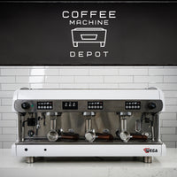 Wega - Polaris 3 Group - Custom Black with Wood Portafilters