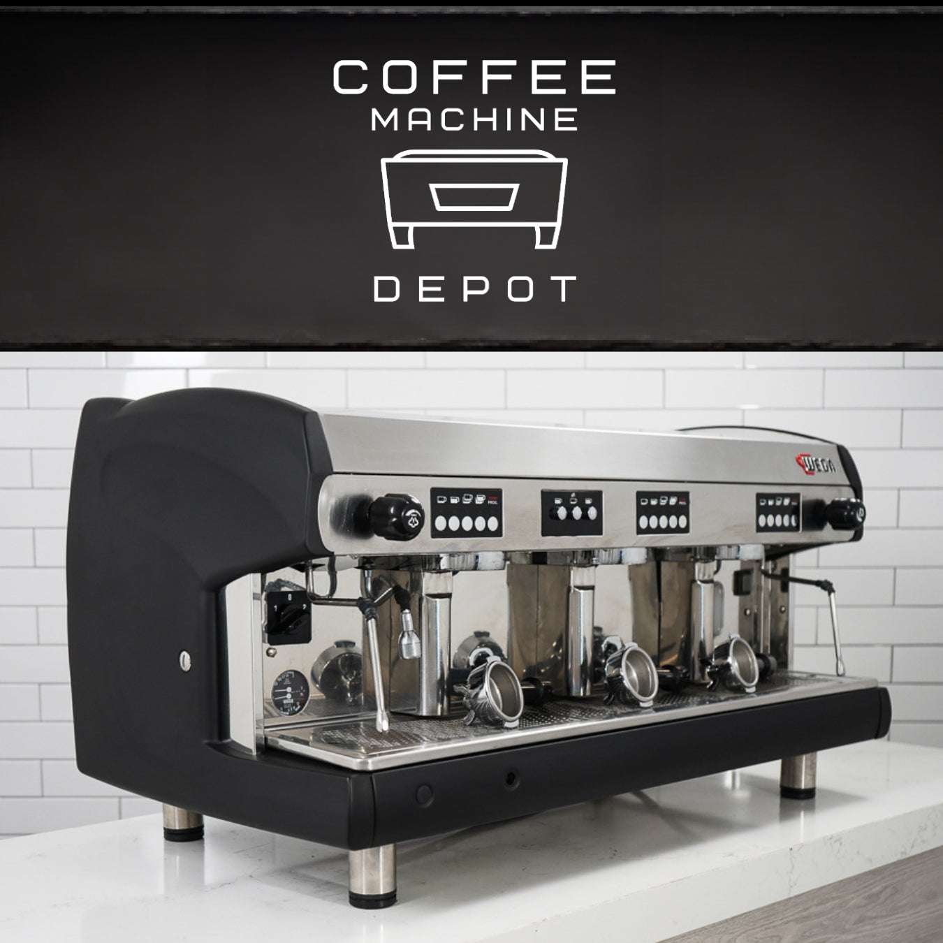 Wega - Polaris 3 Group AV Commercial Espresso Machine - Black (High Cup)
